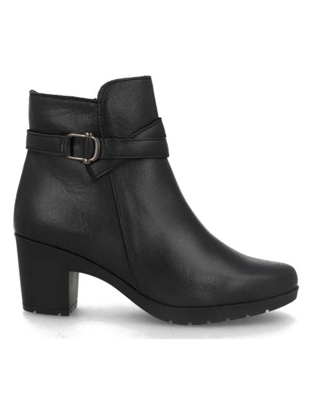 Botines de piel negros