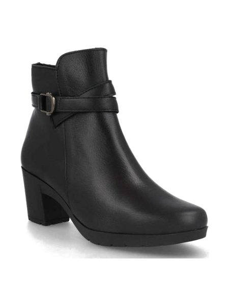 Botines de piel negros