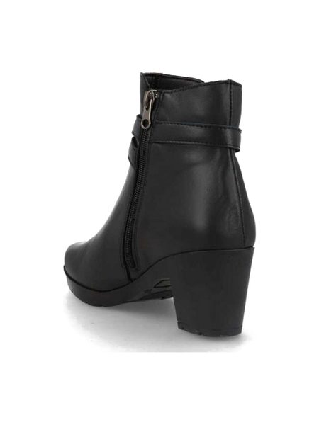 Botines de piel negros