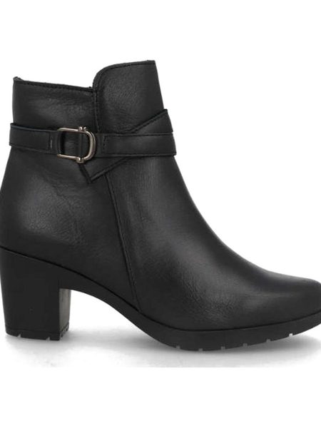 Botines de piel negros