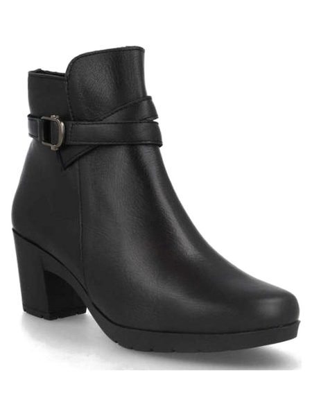 Botines de piel negros