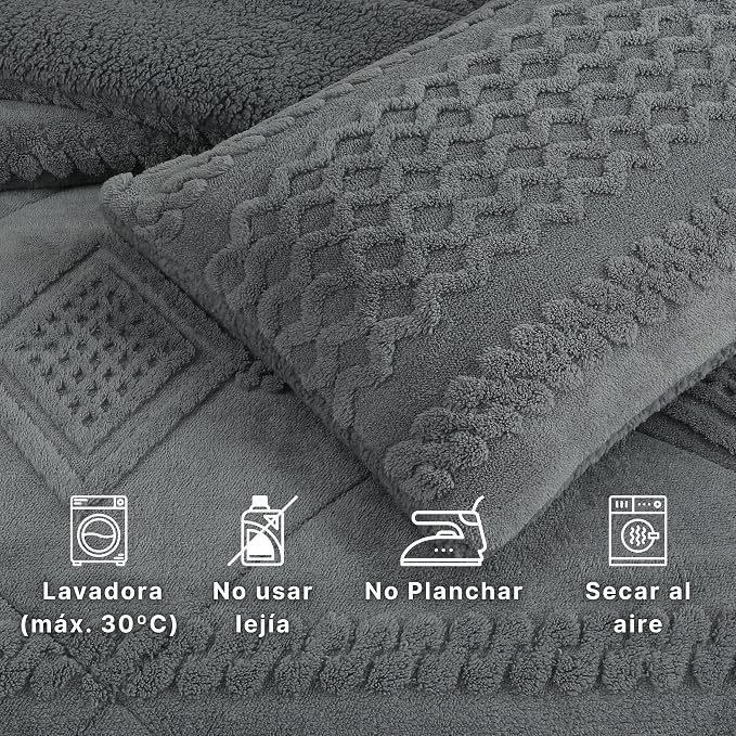 Funda de almohada a juego e instrucciones de lavado del edredón